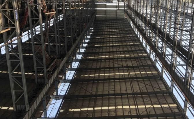 秦皇岛水泥厂网架安装